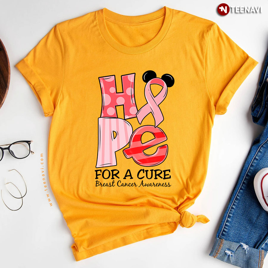 Hope For A Cure Breast Cancer Awareness T-Shirt