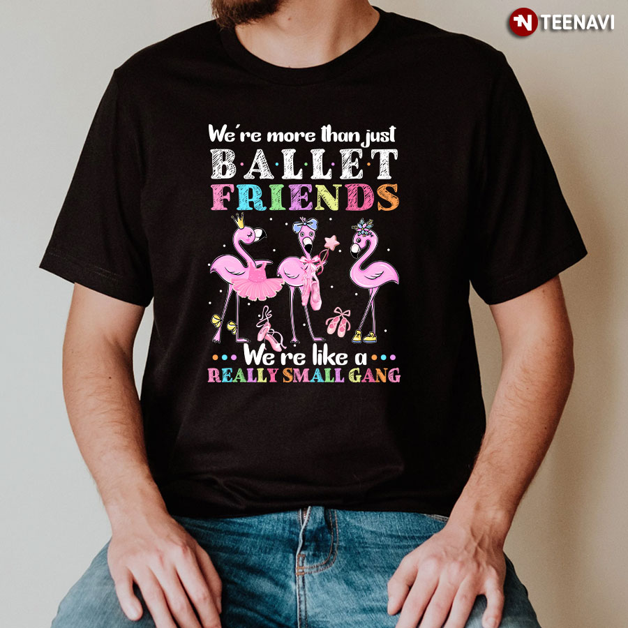 We’re More Than Just Ballet   Friends We’re Like A Really Small Gang  Flamingo T-Shirt