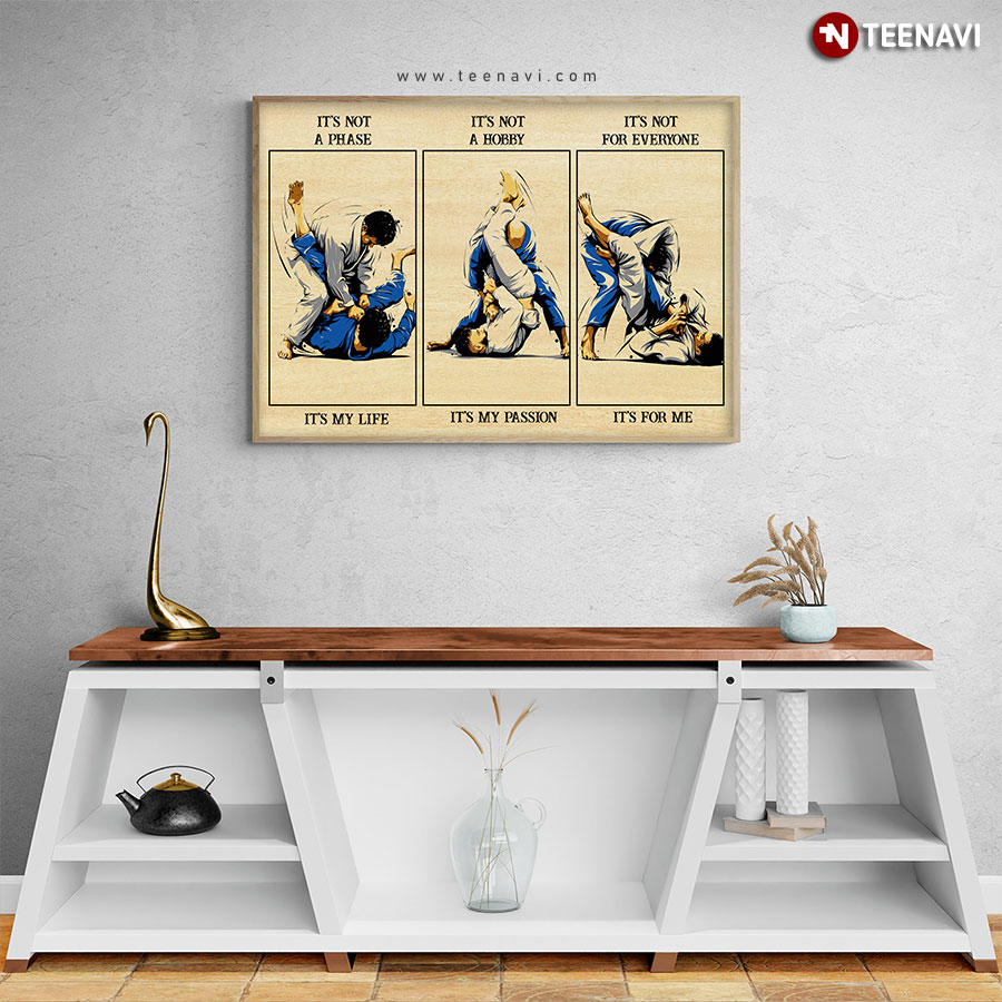 Vintage Brazilian Jiu-Jitsu It's Not A Phase It's My Life It's Not