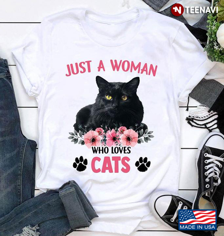 Paw Cat Just A Woman Who Loves Cats