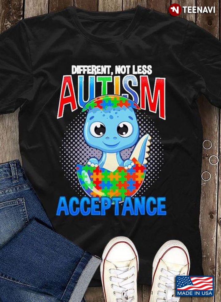 Dinasour Different Not Less Autism Acceptance
