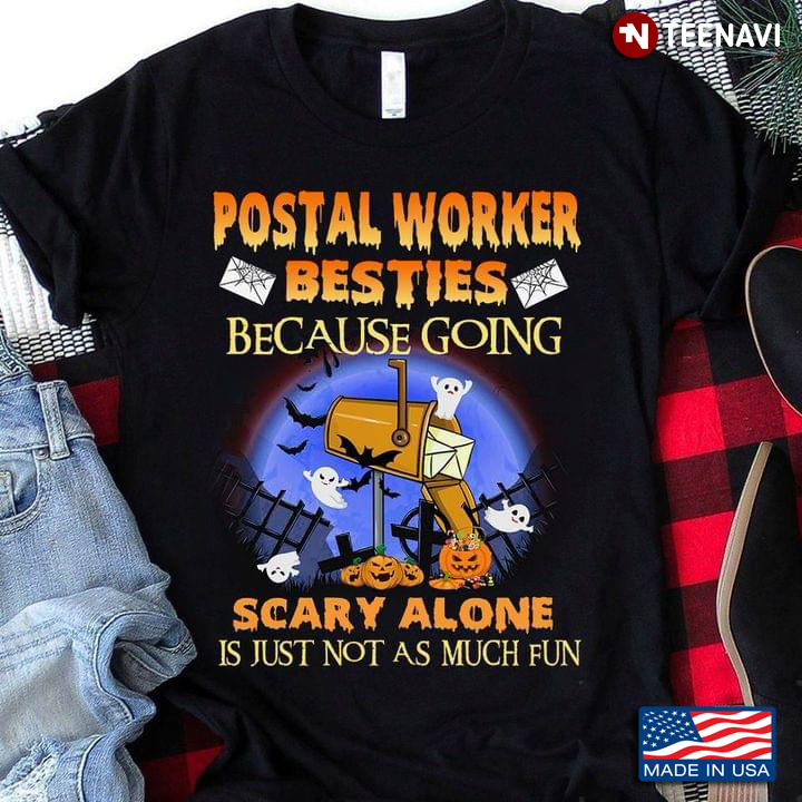 Boos Pumpkin Mail Box Postal Worker Bestles Because Going  Scary ALone Is Just Not As Much Fun