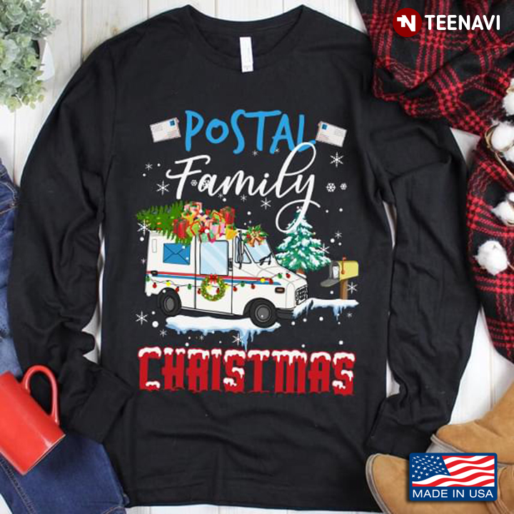 Mail Box Postal Car Christmas TreePostal Family Christmas