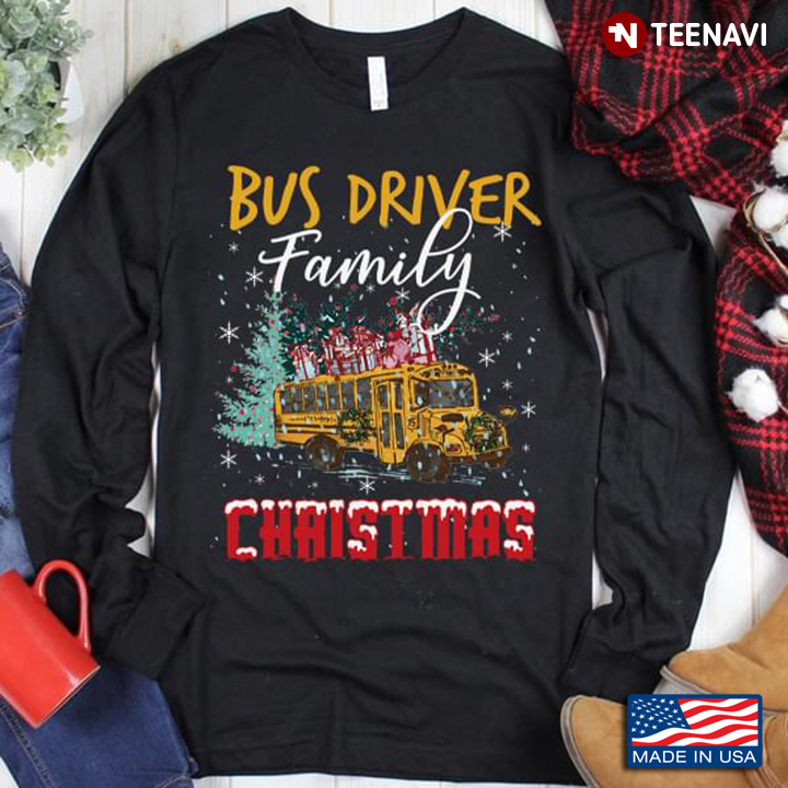 Christmas Tree Bus Driver Family Christmas