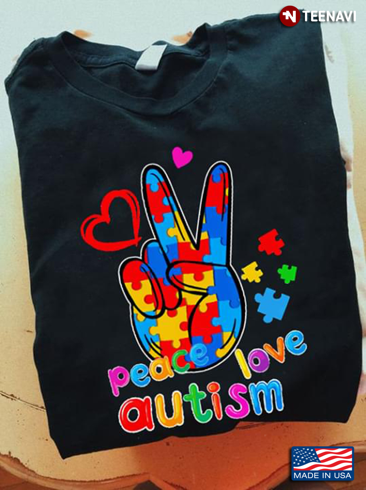 Heart Peace Love Autism Autism Awareness