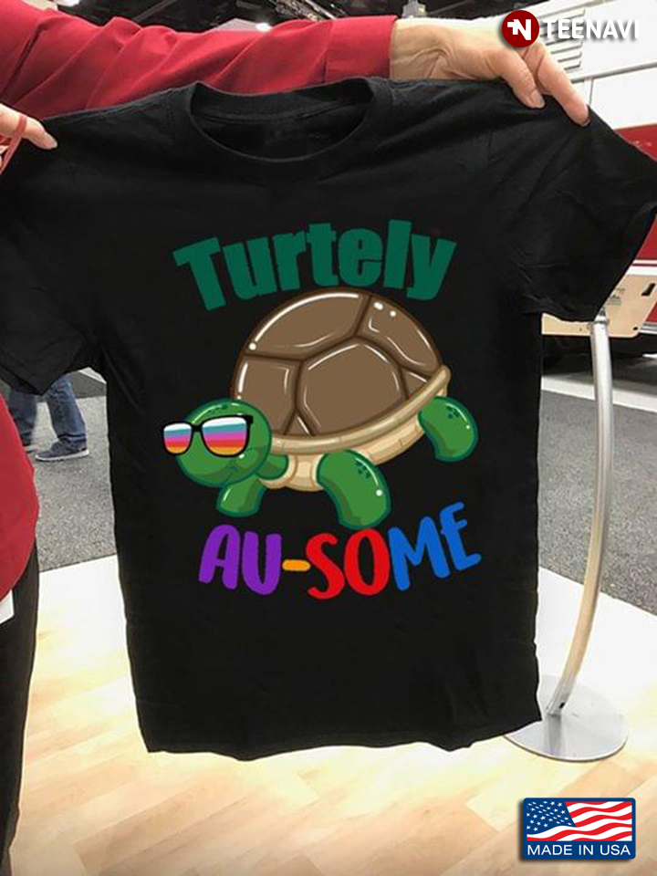 Turtle Wearing Glasses Turtely Au-some