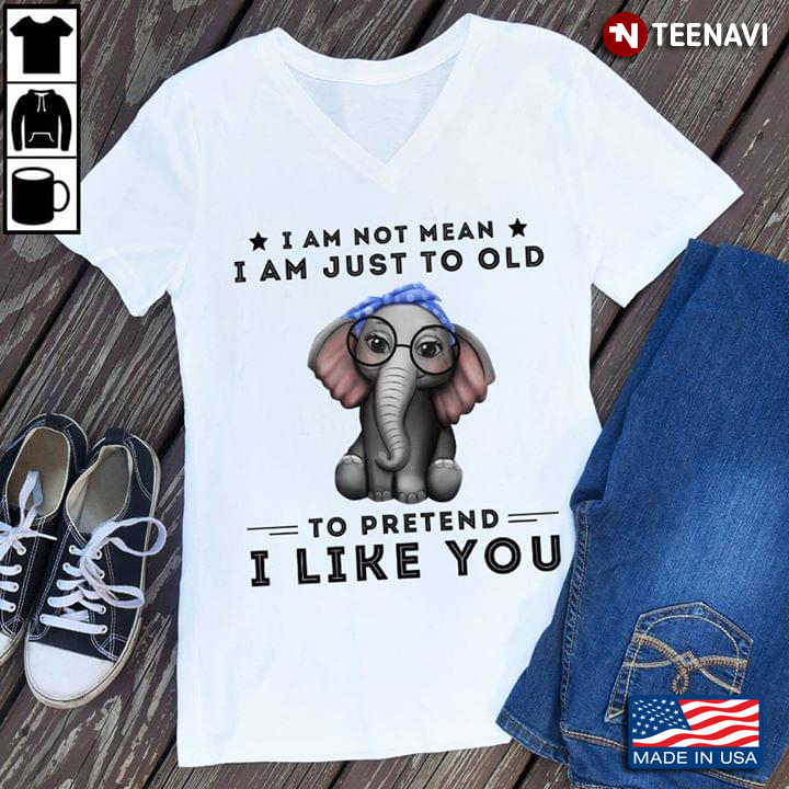 Elephant I Am Not Mean I Am Just To Old To Pretend I Like You