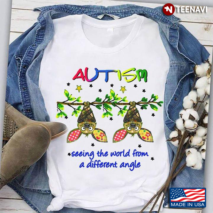 Bats Autism Seeing The World From Different Angle Autism Awareness New Version