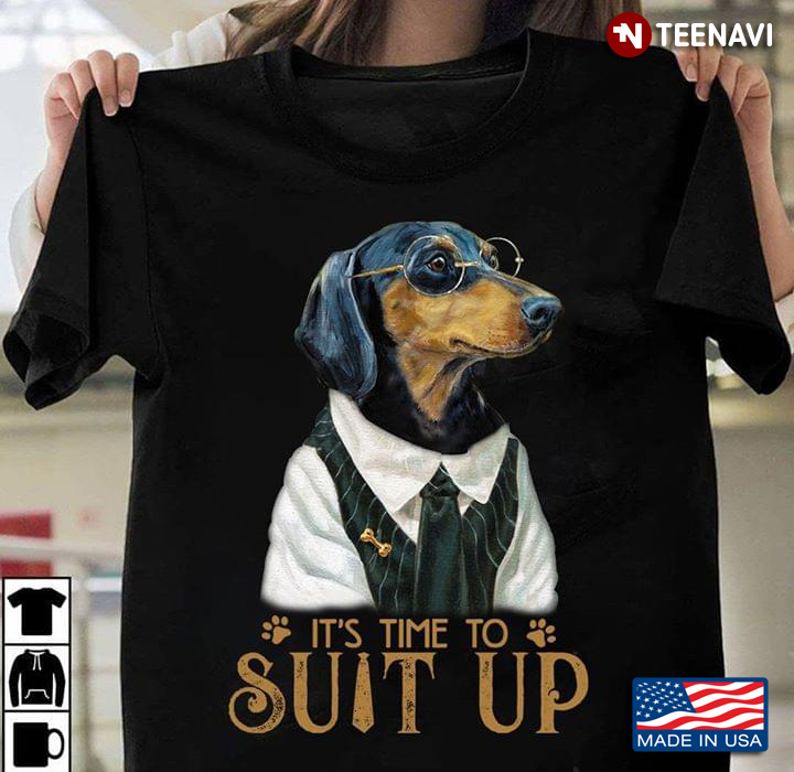 It’s Time To Suit Up Costumed Dachshund