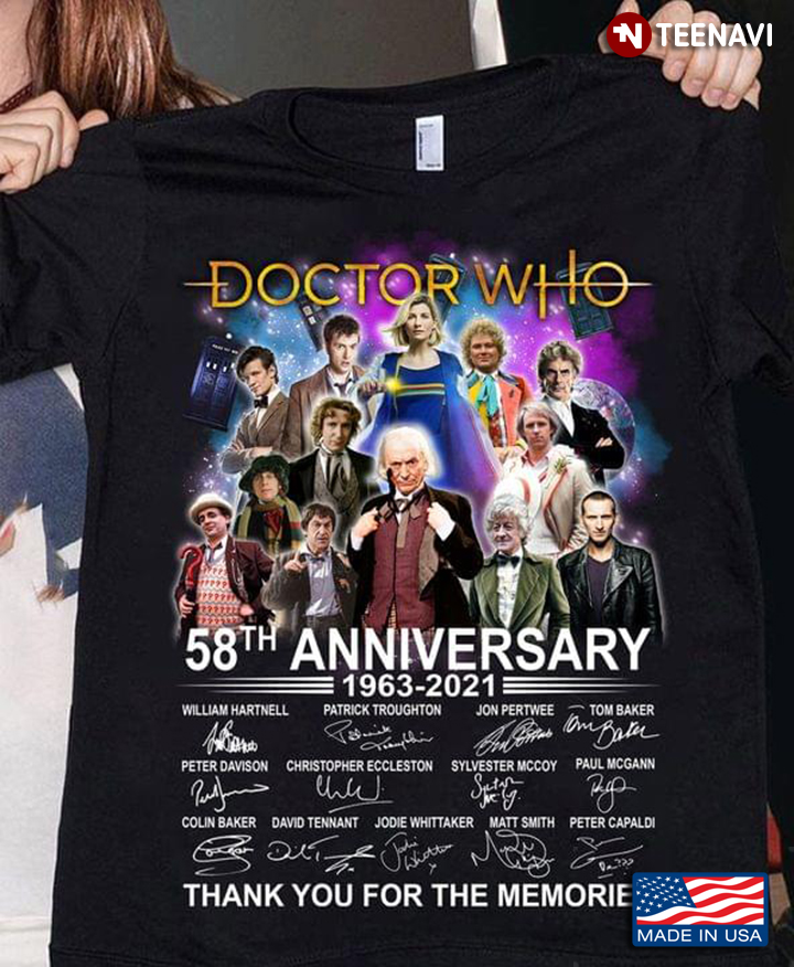 Doctor Who 58th Anniversary 1963-2021 Character Signatures Thank You For The Memories