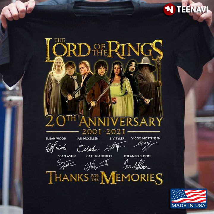 The Lord of the Rings 20th Anniversary 2001-2021 Character Signatues Thanks For The Memories