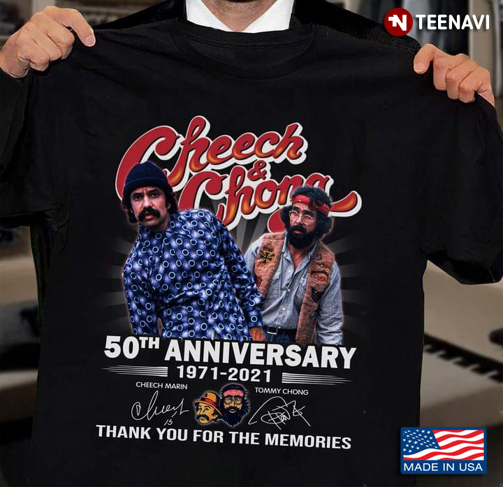 Cheech & Chong 50th Anniversary 1971-2021 Sigantures Thank You For The Memories