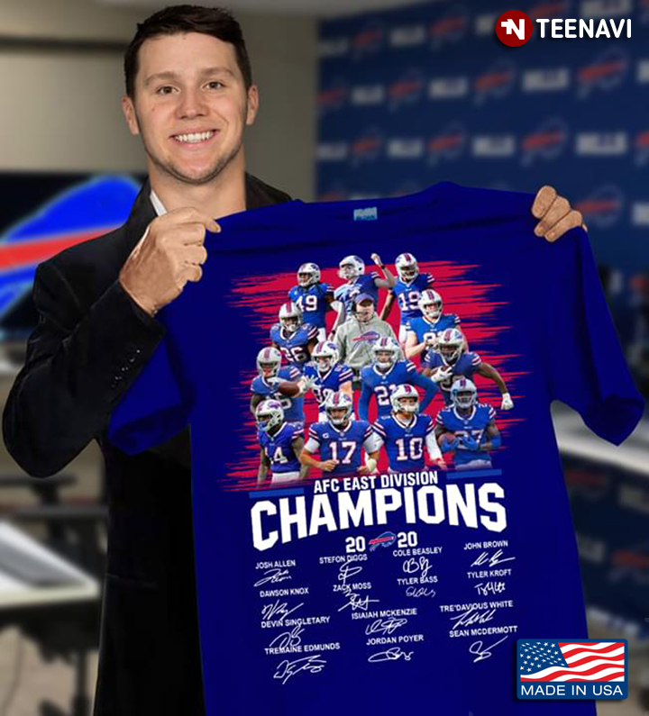 Buffalo Bills AFC East Division Champions 2021 Royal T-Shirt