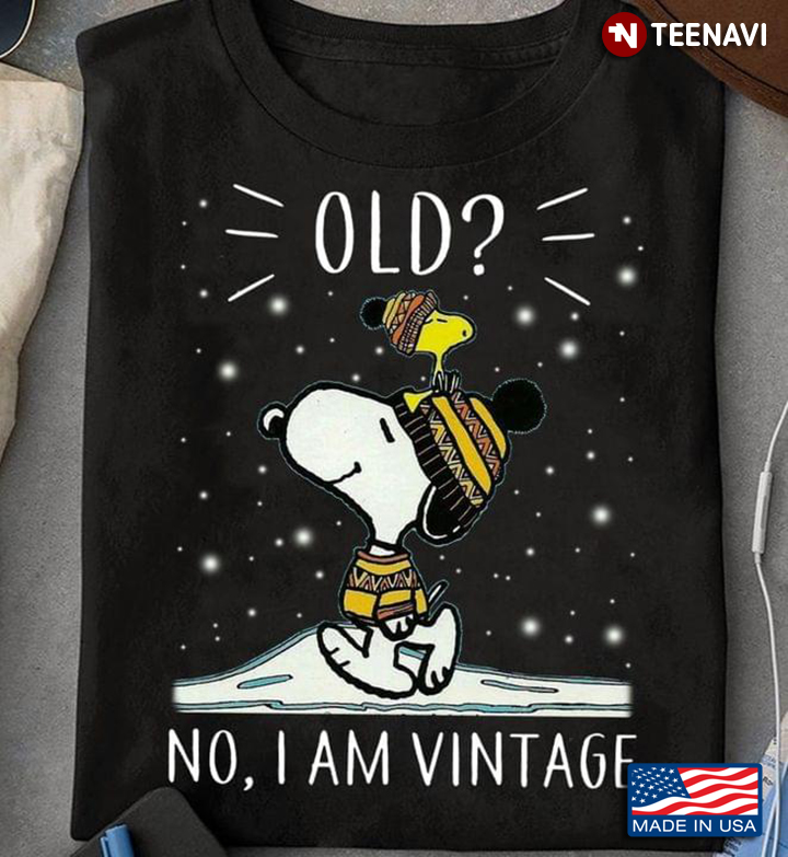 Snoopy And Woodstock Old No I Am Vintage