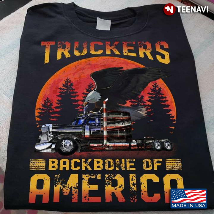 Truckers Backbone Of America Eagle