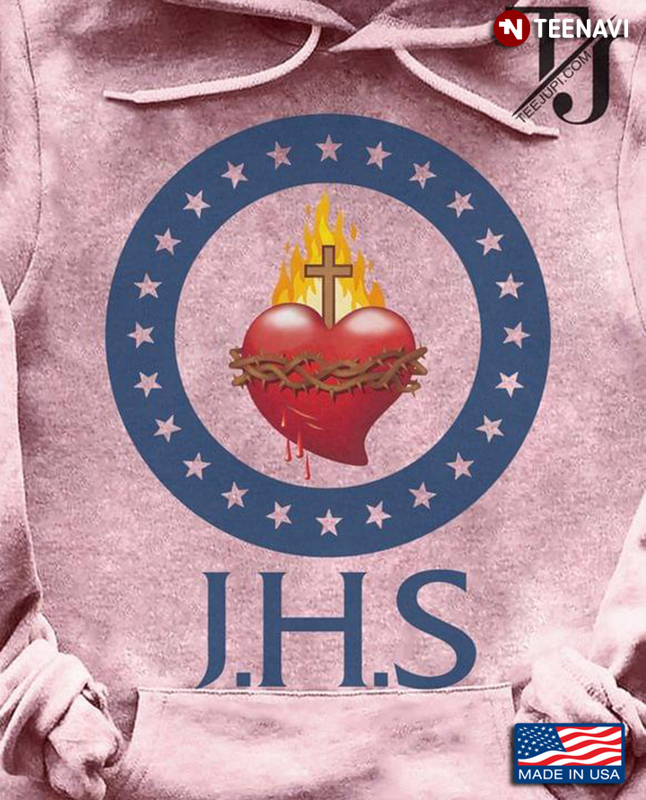 Heart Under The Cross Flame J.H.S
