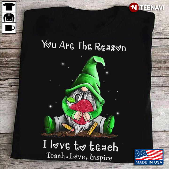 Gnome Teacher You Are The Reason I Love To Teach Teach Love Inspire