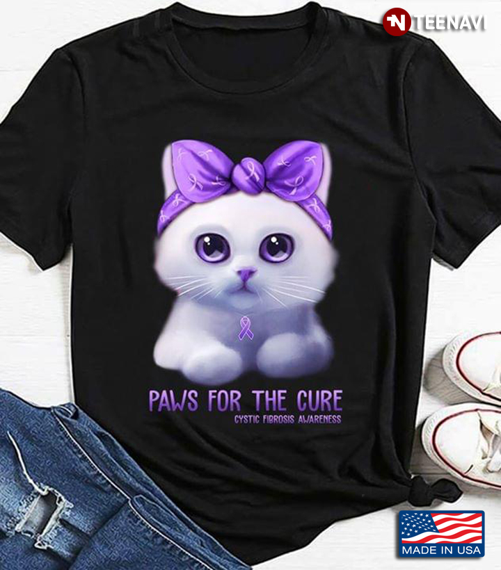 Adorable Cat Paws For The Cure Cystic Fibrosis Awareness