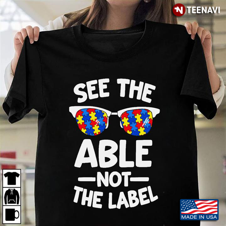 See The Able Not The Lable Autism Awareness Glasses