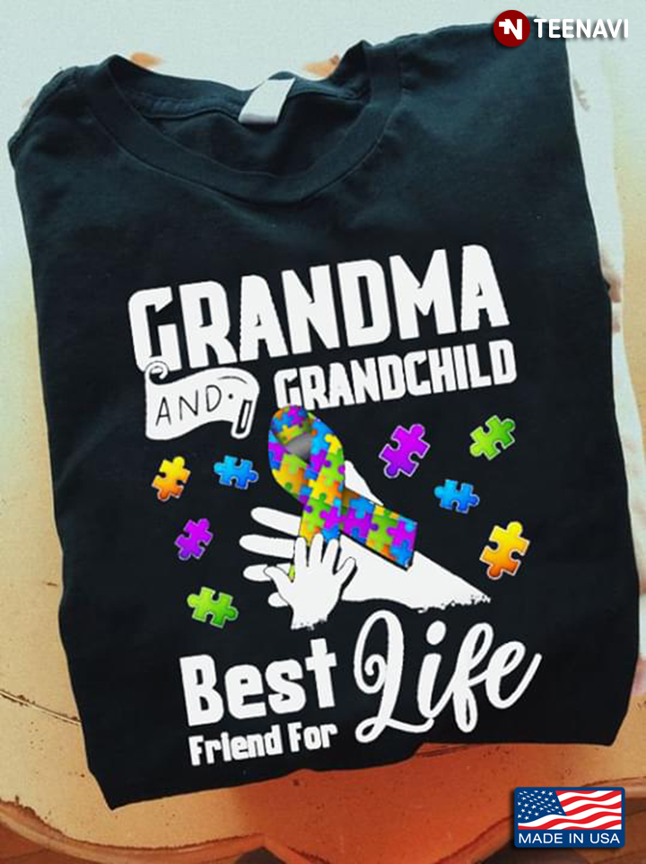 Grandma And Grandchild Best Friends For Life Autism Awareness