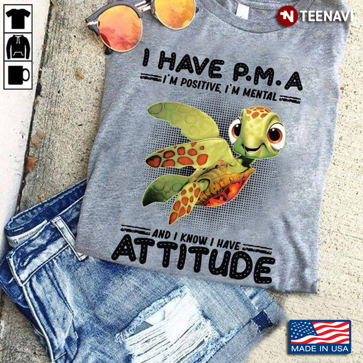 Turtle I Have P.M.A I'm Positive I'm Mental And I Know I Have Attitude