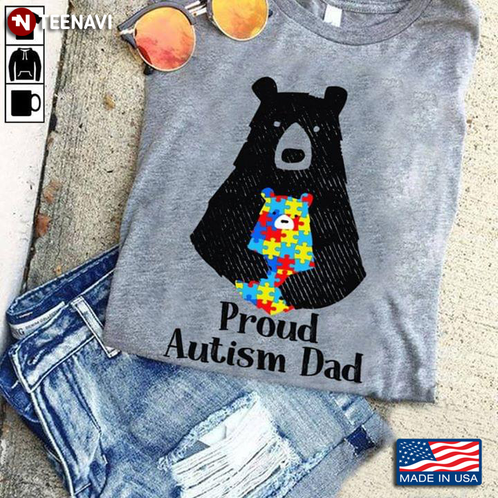 Proud Autism Dad Bear