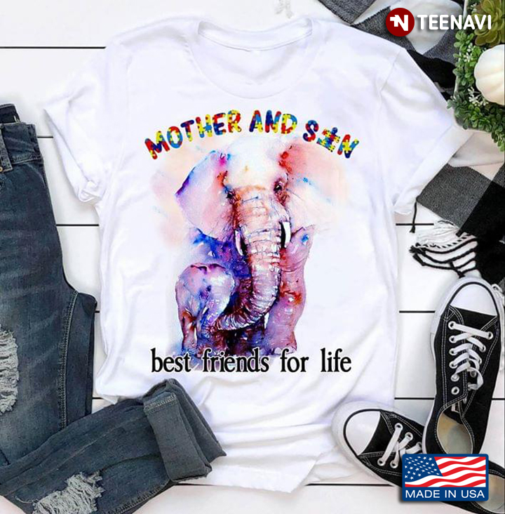 Mother And Son Best Friends For Life Elephants Autism Awareness