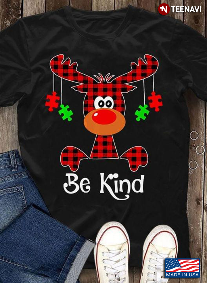 Be Kind Reindeer Autism Awareness Christmas
