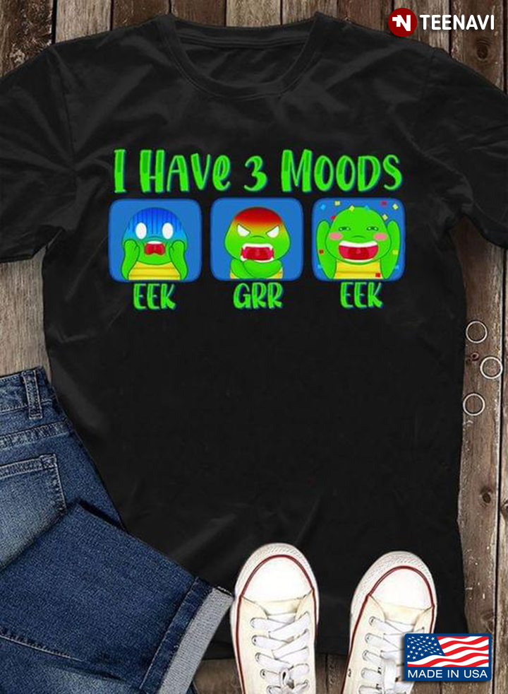 I Have 3 Moods Eek Grr Eek Turtle
