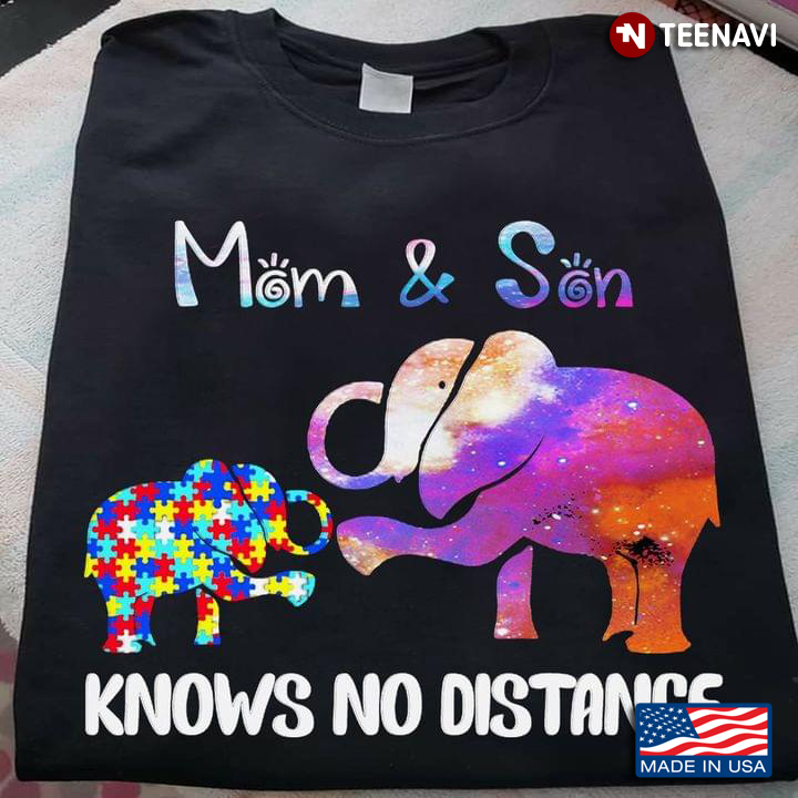 Mom And Son Knows No Distance Elephants Mom And Child Autism Awareness