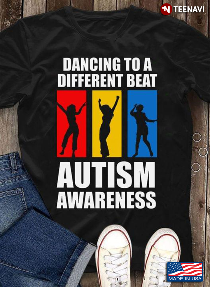 Dancing To A Different Beat Autism Awareness Three Girl