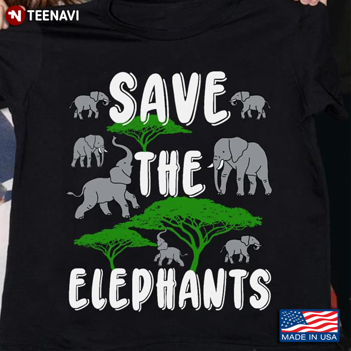 Save The Elephants Elephants Beside Trees