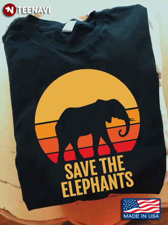 Elephant Save The Elephants Vintage