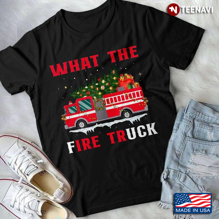 What The Fire Truck Fire Truck With Christmas Tree Fairy Lights And Gifts