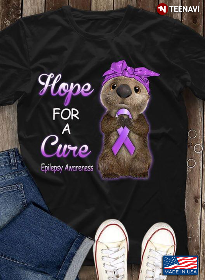 Hope For A Cure Epilepsy Awareness Mouse With Bandana