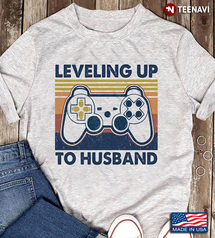 Leveling Up To Husband Video Games Vintage
