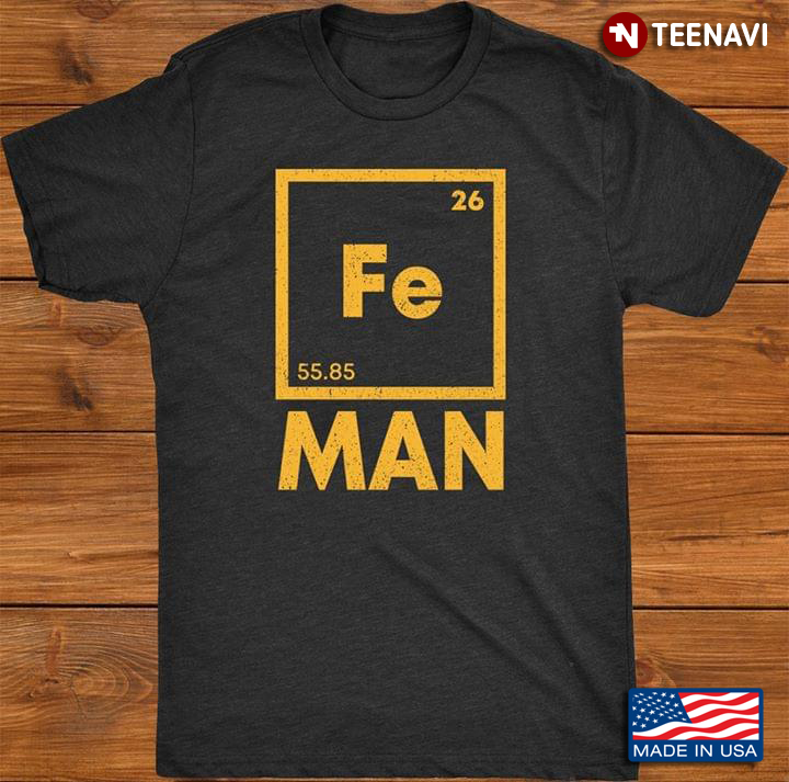 Fe Man Periodic Table Element Chemistry