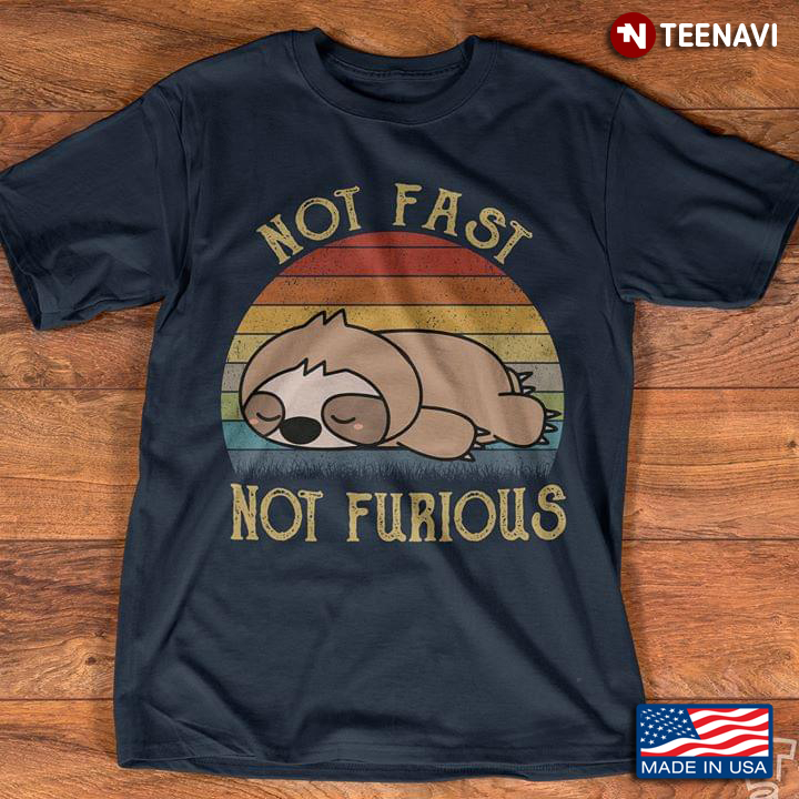 Not Fast Not Furious Sloth Vintage