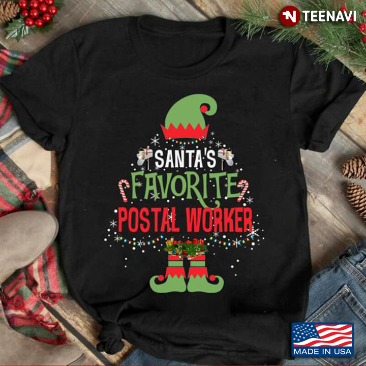 Santa's Favorite Postal Worker Christmas Tree Elf