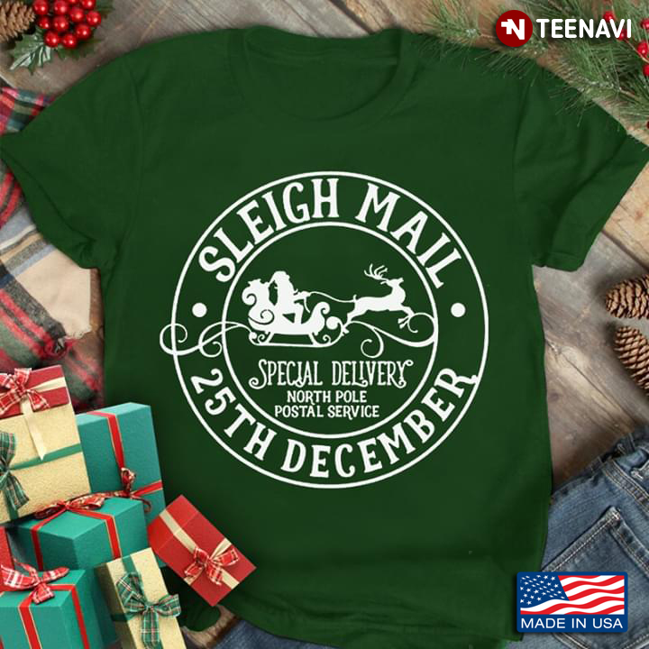 Sleigh Mail Special Delivery North Pole Postal Service 25th December Christmas