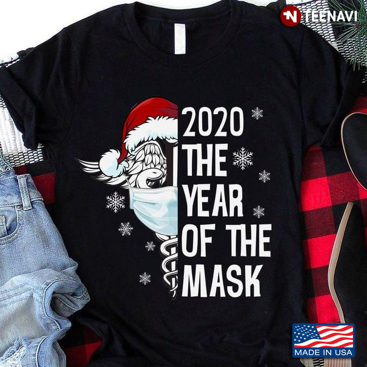 2020 The Year Of The Mask CNA With Mask And Christmas Hat
