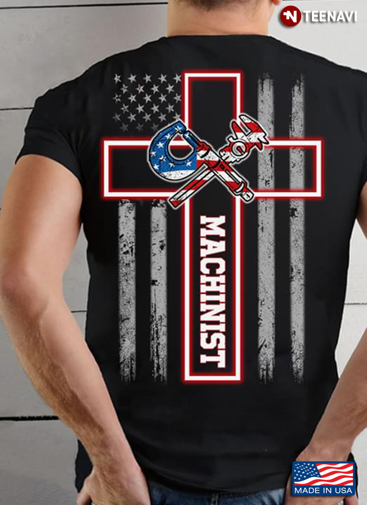 Machinist Jesus American Flag
