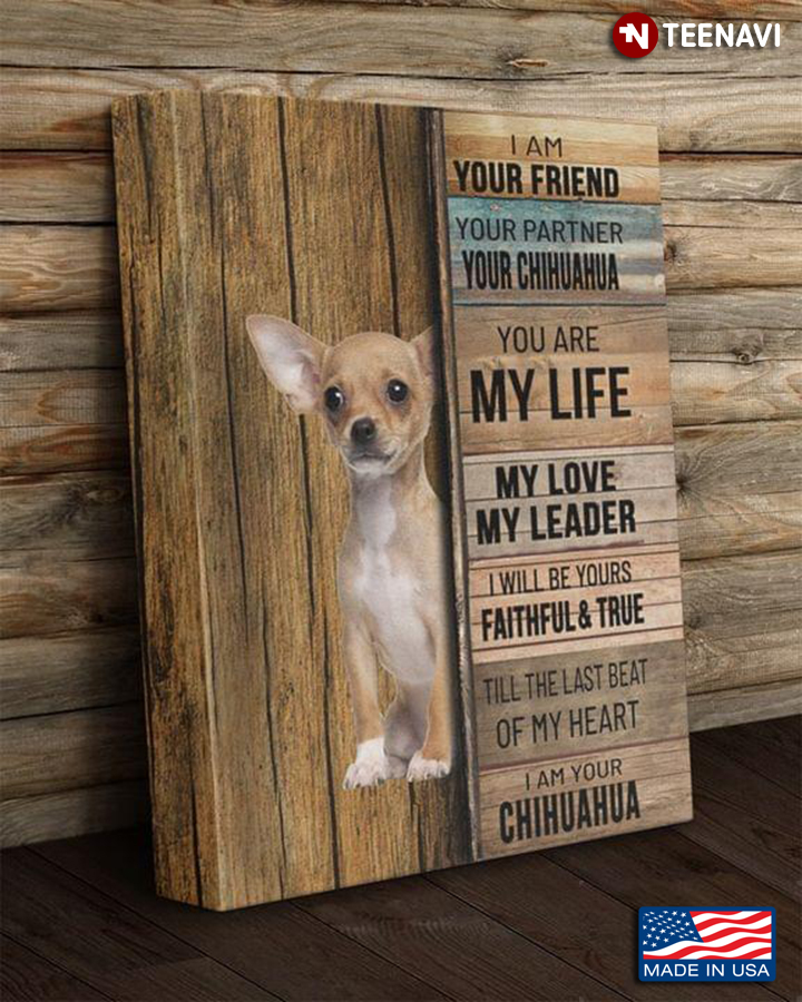 Vintage Chihuahua I Am Your Friend Your Partner Your Chihuahua You Are My Life My Love My Leader
