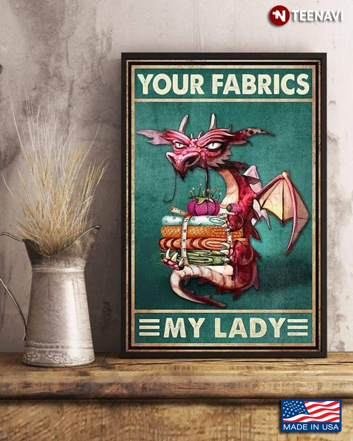 Vintage Pink Dragon Your Fabrics My Lady