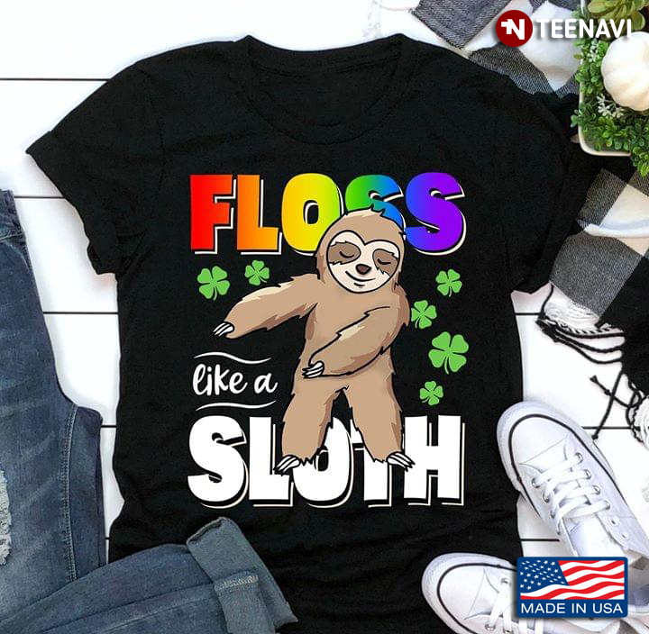 Floss Like A Sloth Shamrock LGBT