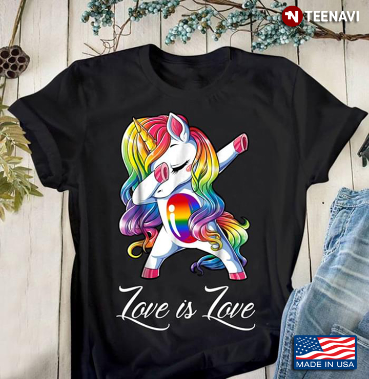 LGBT  Love Is Love Unicorn New Version