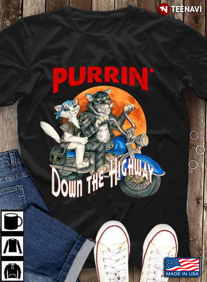 Purrin' Down The Highway Cool Cats