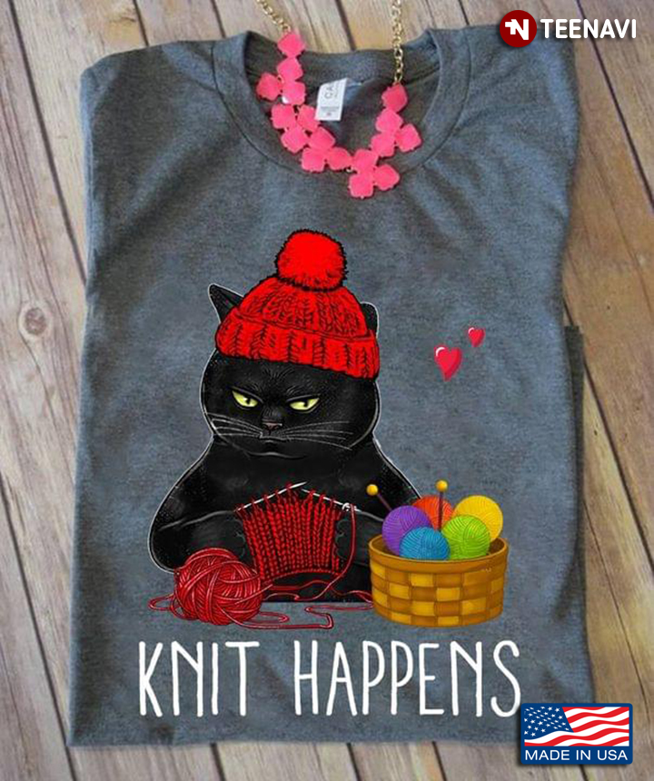 Black Cat Knit Happens