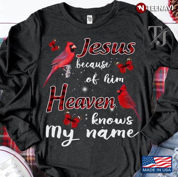 Cardinals Butterflies Jesus Because Of Him Heaven Knows My Name