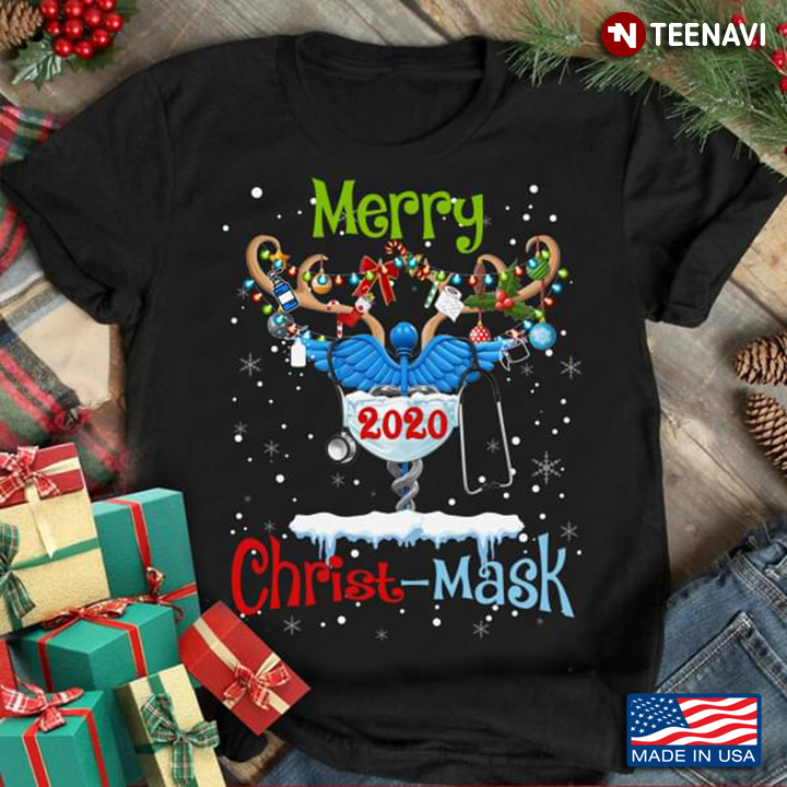 CNA Deer With Ornaments Christmas Merry 2020 Christ-mask